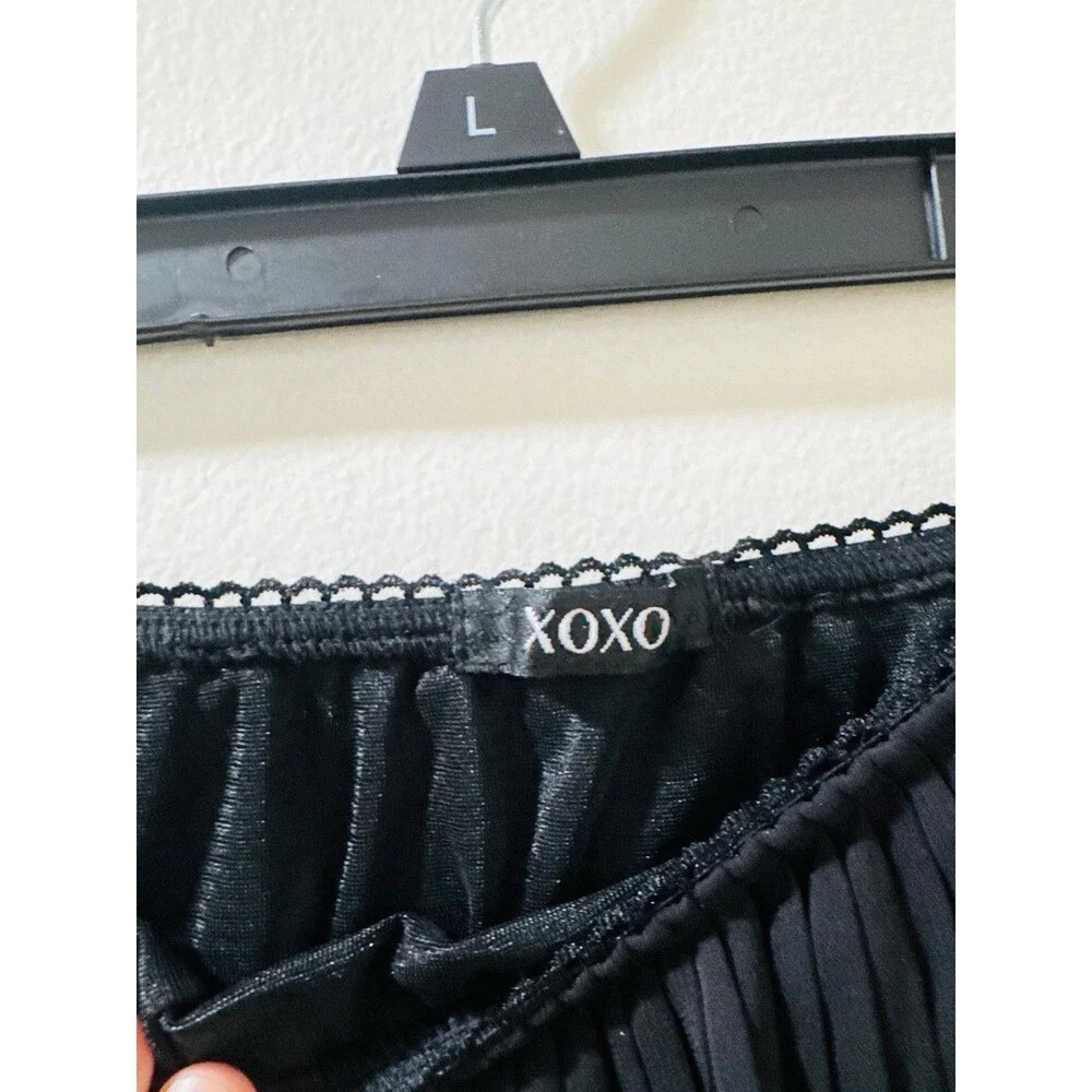 XOXO Black Pleated Skort | Size Medium